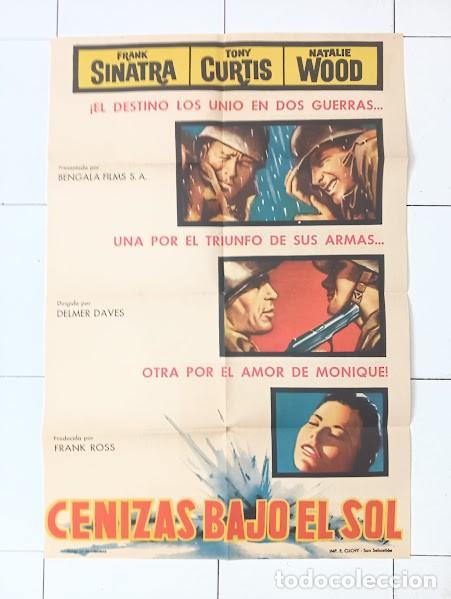 Kino: SMP 2451 CENIZAS BAJO EL SOL NATALIE WOOD FRANK SINATRA TONY CURTIS POSTER ORIGINAL ESTRENO 70X100