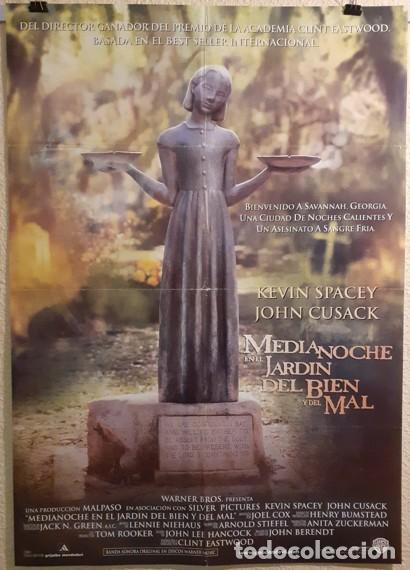 Cine: Cartel de cine original - MEDIANOCHE EN EL JARD&Iacute;N DEL BIEN Y DEL MAL (1997) - Clint Eastwood - 96x68