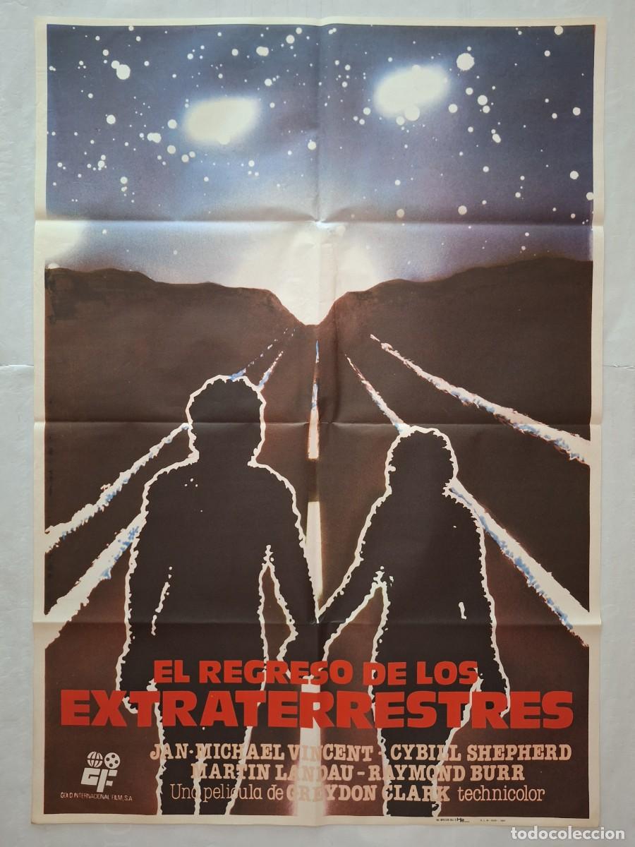 Cine: ANTIGUO CARTEL CINE EL REGRESO DE LOS EXTRATERRESTRES A&Ntilde;O 1982 RV C-1529