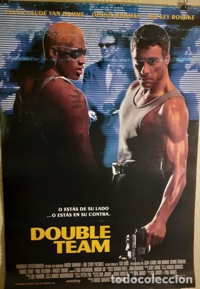 Cine: Cartel cine original - DOUBLE TEAM (1997) - DOBLE CARA / DOUBLE SIDED - Van Damme - Dennis Rodman