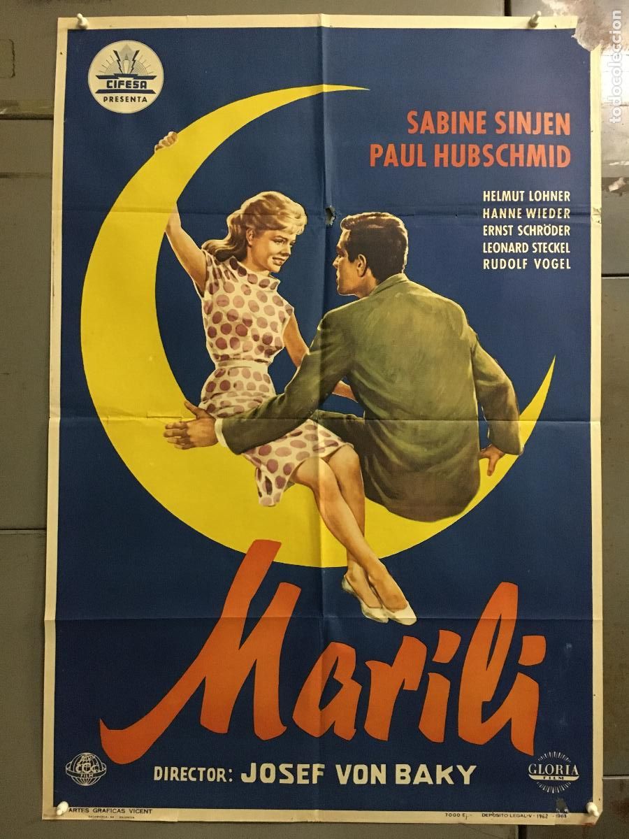 Cinema: ODC C137 MARILI SABINE SINJEN CIFESA POSTER ORIGINAL 70X100 ESTRENO