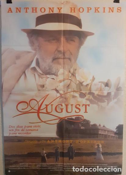 Kino: Cartel de cine original - AUGUST (1996) - Anthony Hopkins (Director y Protagonista) - 98x68 cm