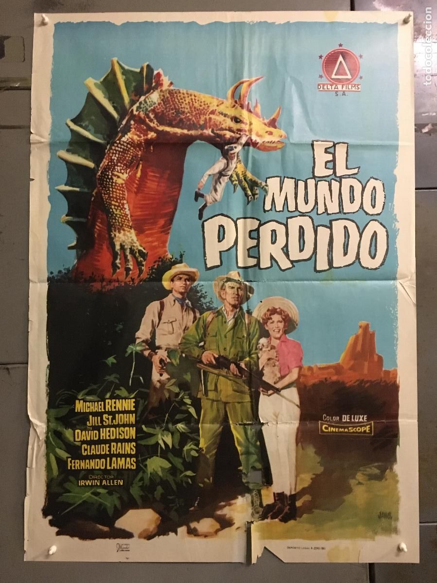 Cin&eacute;ma: ODC C141 EL MUNDO PERDIDO IRWIN ALLEN ARTHUR CONAN DOYLE JANO POSTER ORIGINAL 70X100 ESTRENO