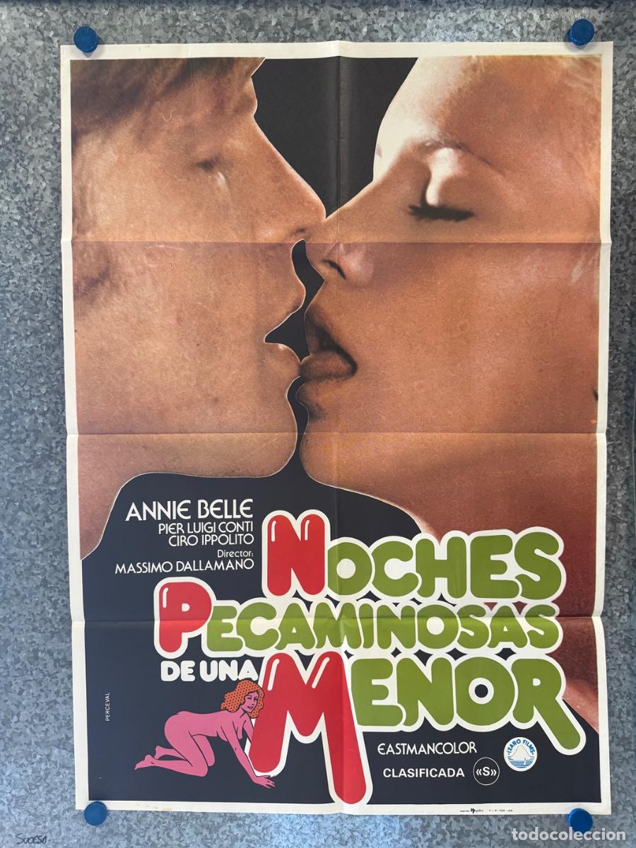 Cine: Noches pecaminosas de una menor, Annie Belle, Ciro Ippolito, A&ntilde;o 1978, POSTER ORIGINAL