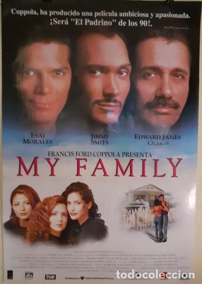 Cine: Cartel de cine original - MY FAMILY (1995) - Francis Ford Coppola - 98x68 cm - Nunca expuesto