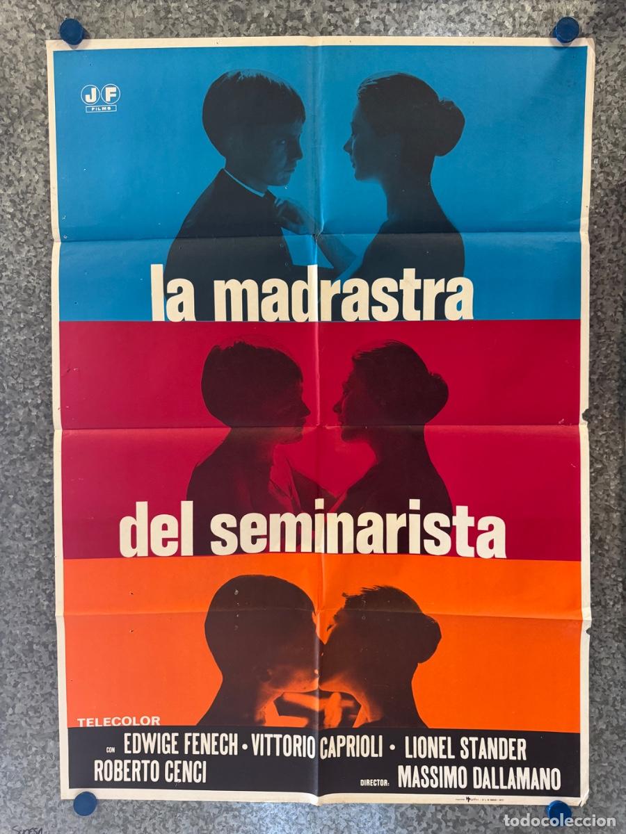 Cine: La madrastra del seminarista, Edwige Fenech, Vittorio Caproli, A&ntilde;o 1977, POSTER ORIGINAL