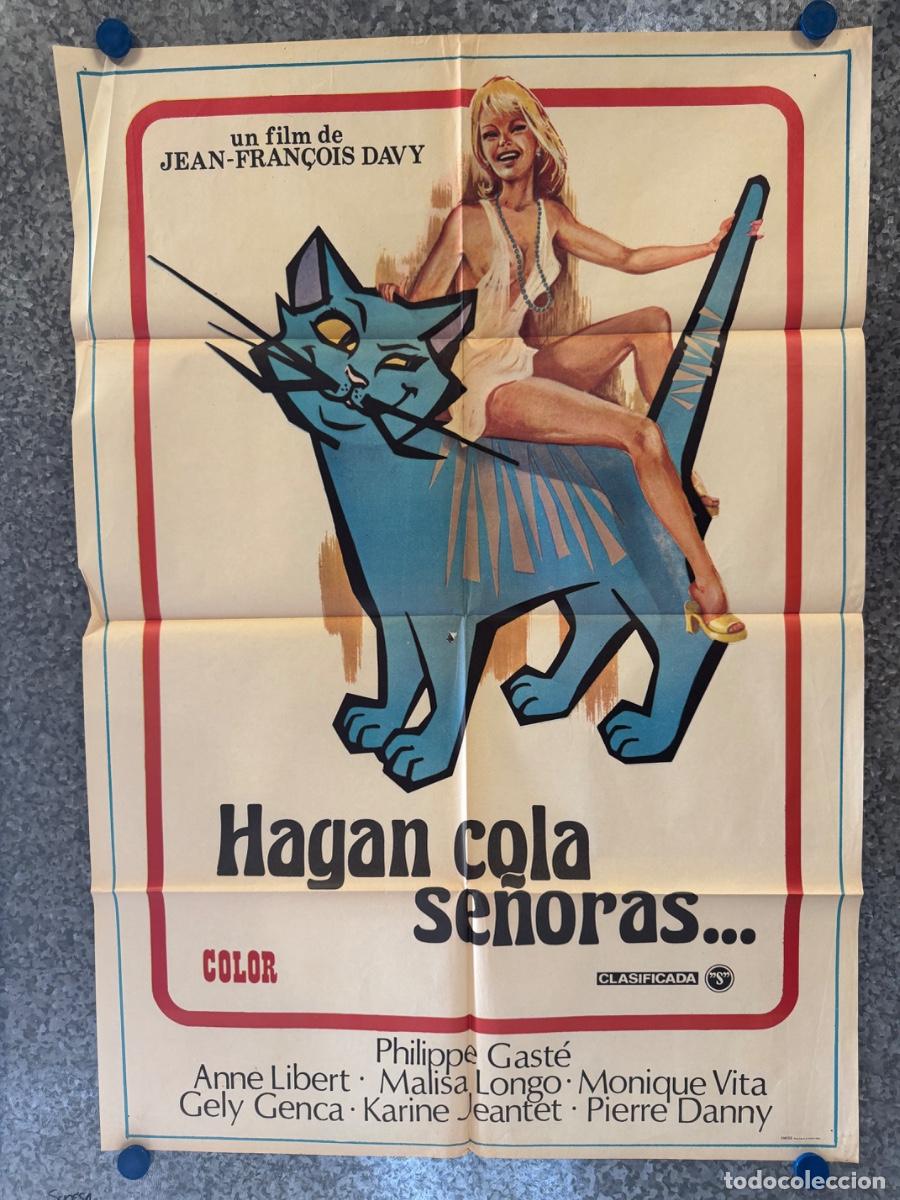 Cine: Hagan cola se&ntilde;oras, Philippe Gaste, Anne Libert, A&ntilde;o 1980, POSTER ORIGINAL