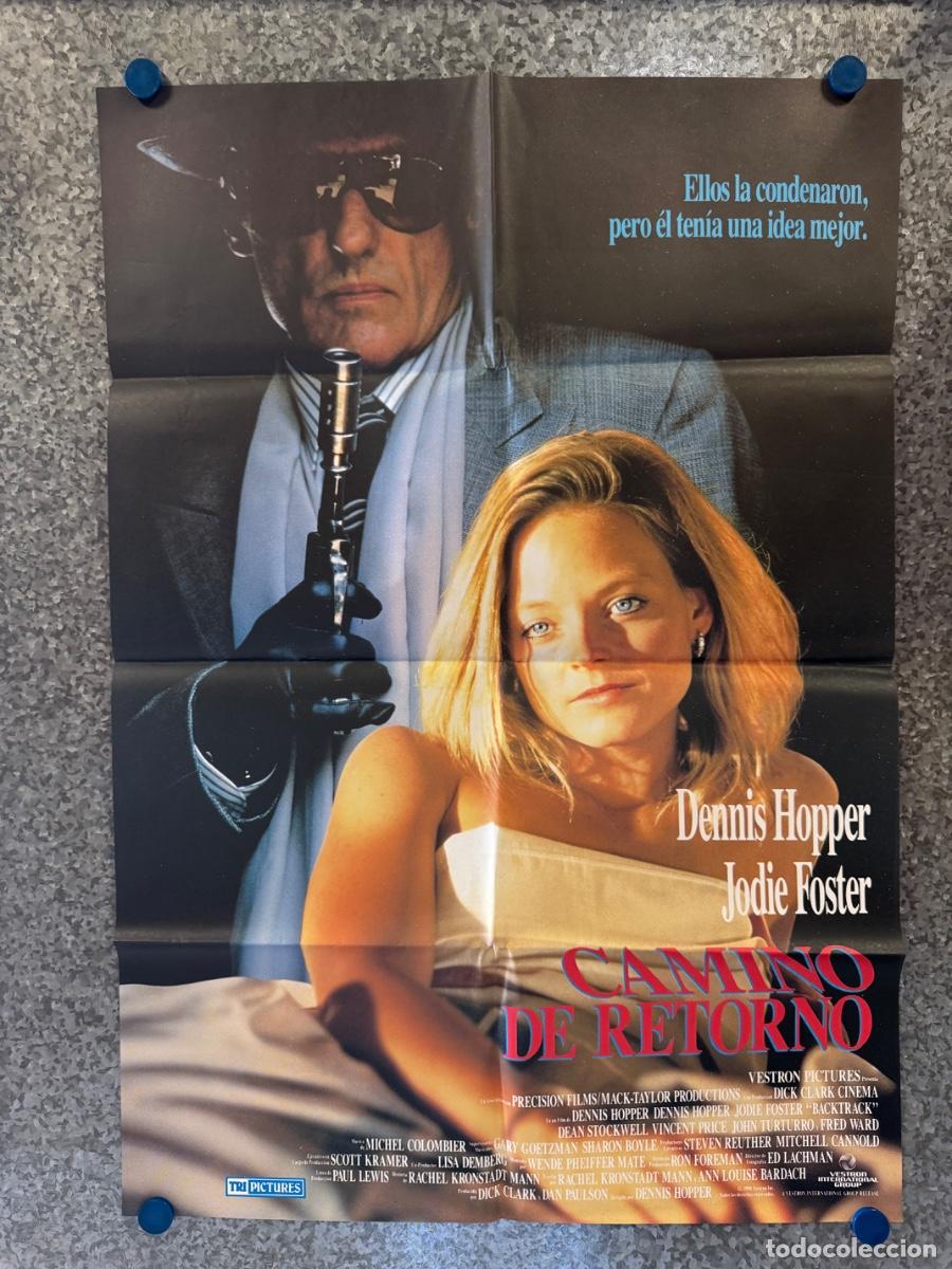 Cine: Camino de retorno, Dennis Hopper, Jodie Foster, A&ntilde;o 1990, POSTER ORIGINAL