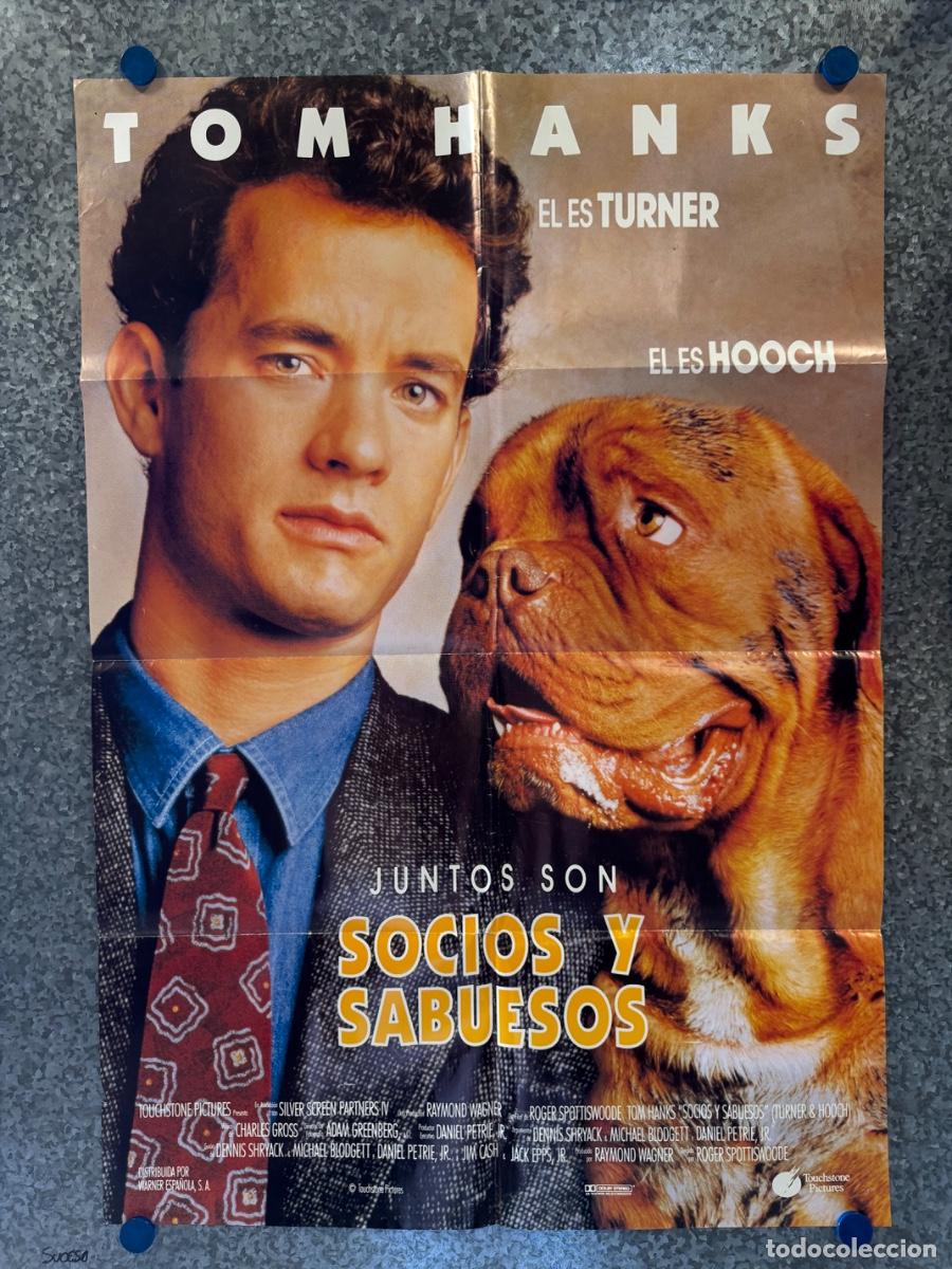 Cine: Socios y sabuesos, Tom Hanks, POSTER ORIGINAL