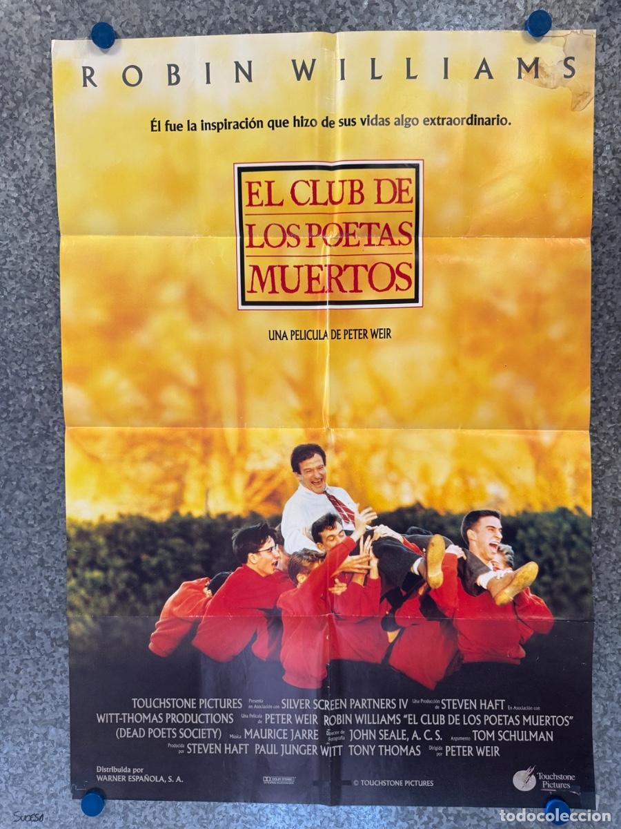 Cine: El club de los poetas muertos, Robin Williams, POSTER ORIGINAL