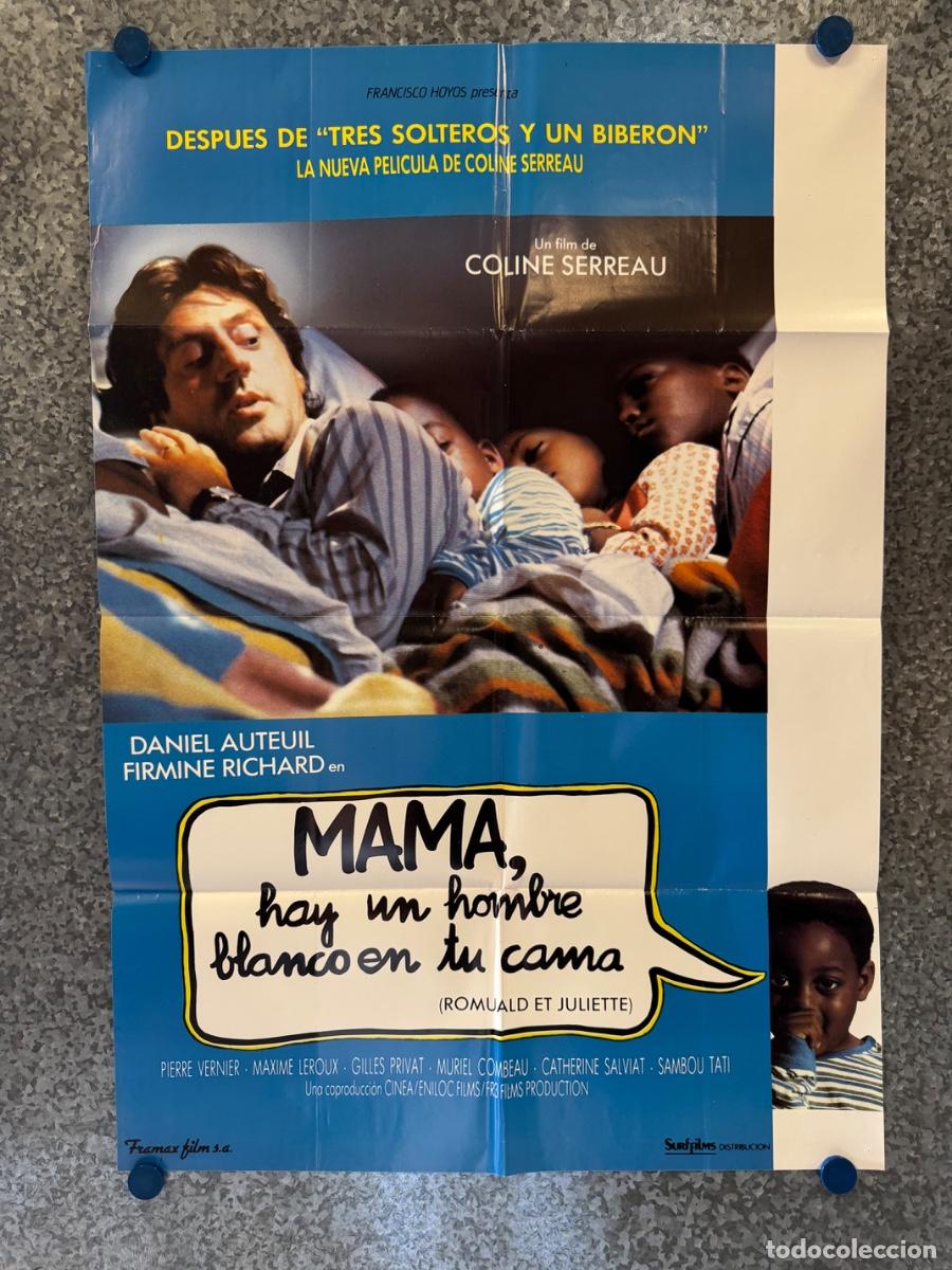 Cine: Mama hay un hombre blanco en tu cama, Daniel Auteuil, Firmine Richard, POSTER ORIGINAL