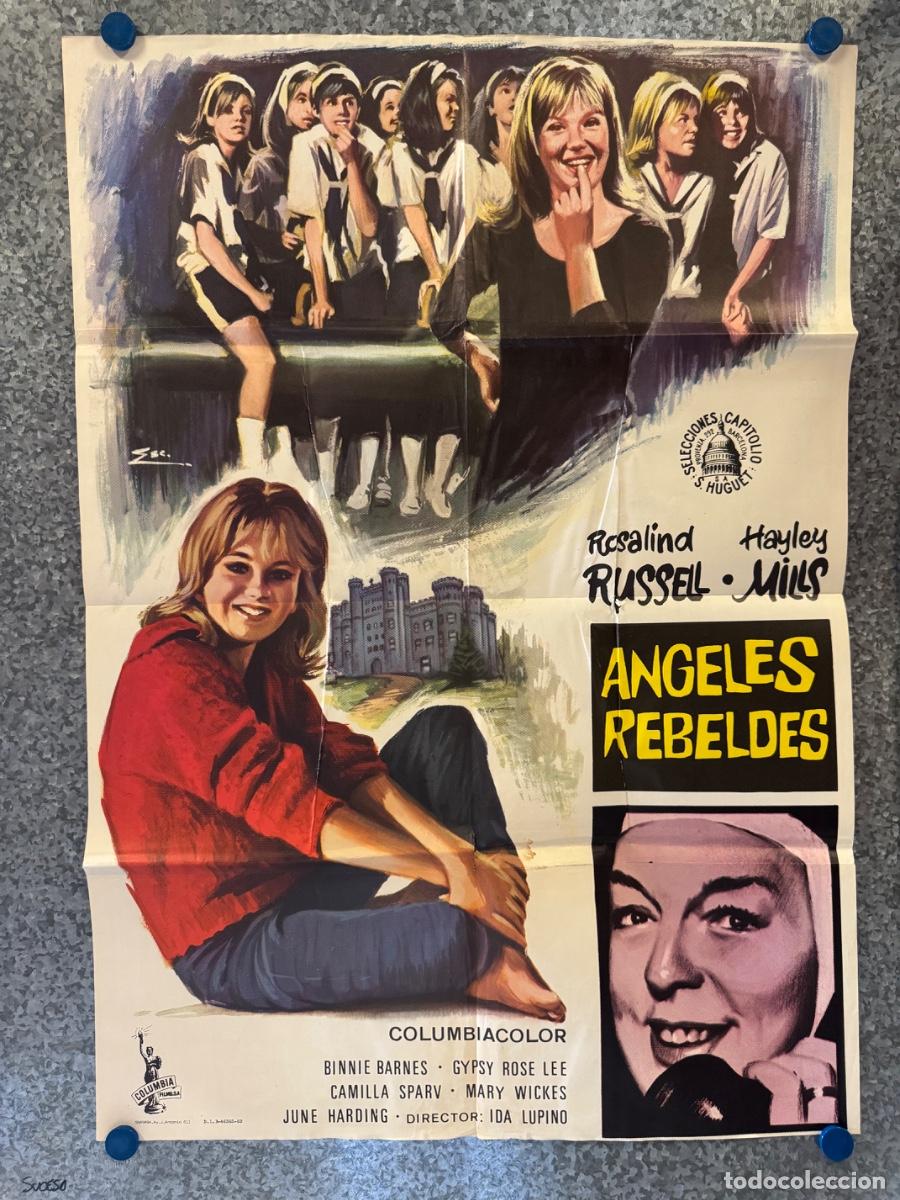 Cine: Angeles rebeldes, Hayley Mills, Rosalind Russel, A&ntilde;o 1969, POSTER ORIGINAL