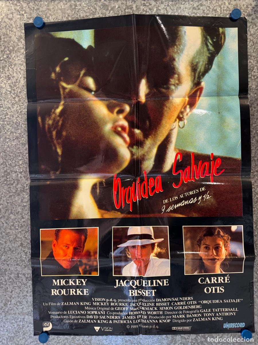 Cine: Orquidea Salvaje, Mickey Rourke, Carre Otis, POSTER ORIGINAL