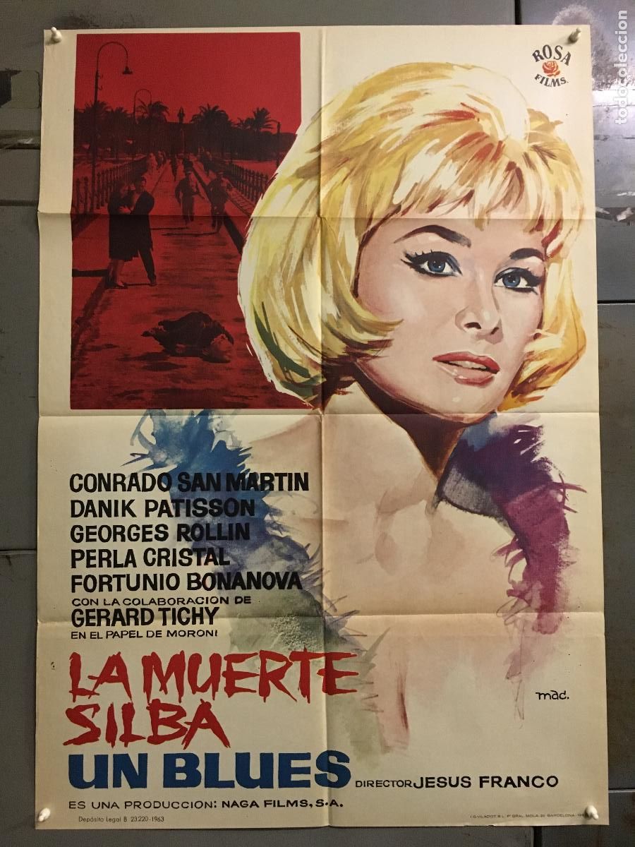 Cin&eacute;ma: AFK29 LA MUERTE SILBA UN BLUES JESUS FRANCO MAC POSTER ORIGINAL 70X100 ESTRENO