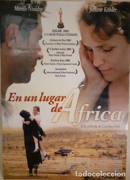 Cine: Cartel de cine original - EN UN LUGAR DE &Aacute;FRICA (2001) - Ganadora del &Oacute;scar - 96x68 cm - Impecable