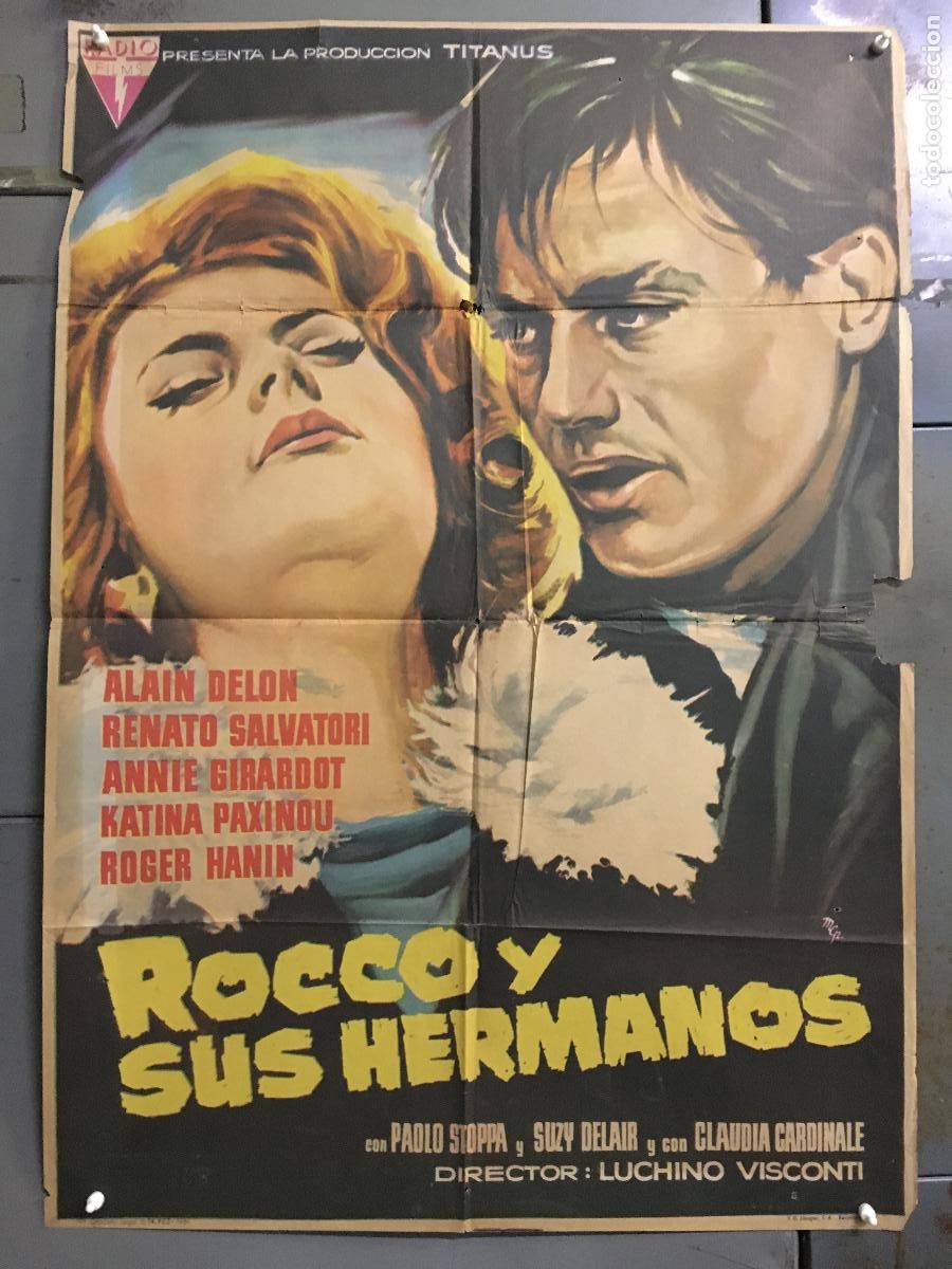Cin&eacute;ma: AFK38 ROCCO Y SUS HERMANOS LUCHINO VISCONTI ALAIN DELON POSTER ORIGINAL 70X100 ESTRENO