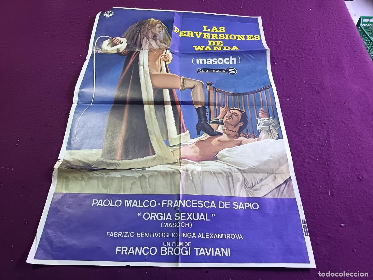 Cin&eacute;ma: CC1, Cartel de Cine Gran Formato, Las Perversiones de Wanda (Titulo sustitu&iacute;do), unos 100 x 70 cms.