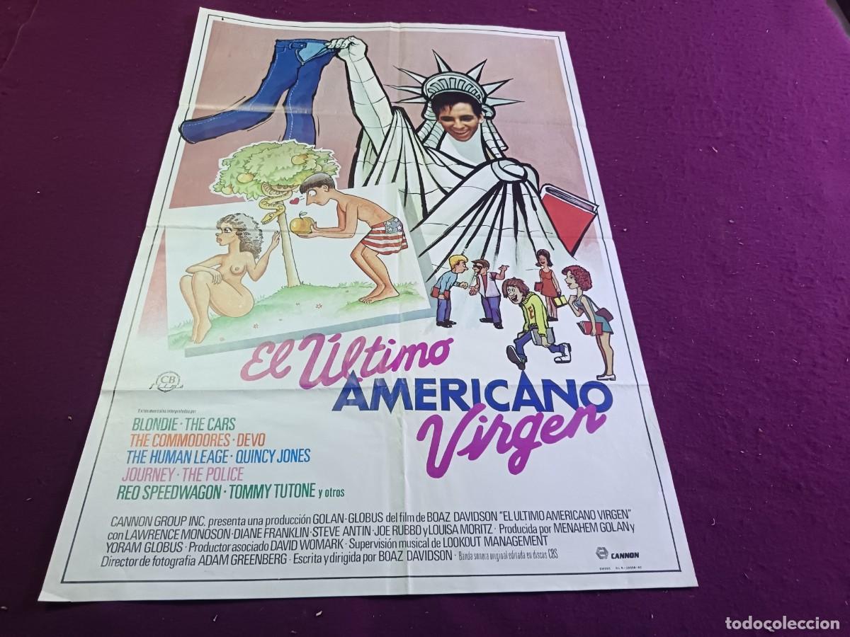 Cine: CC11, Cartel de Cine Gran Formato, El &Uacute;ltimo Americano Virgen, unos 100 x 70 cms.