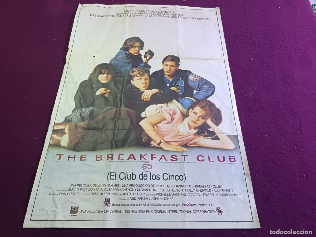 Cine: CC16, Cartel de Cine Gran Formato, The Breakfast Club, unos 100 x 70 cms.
