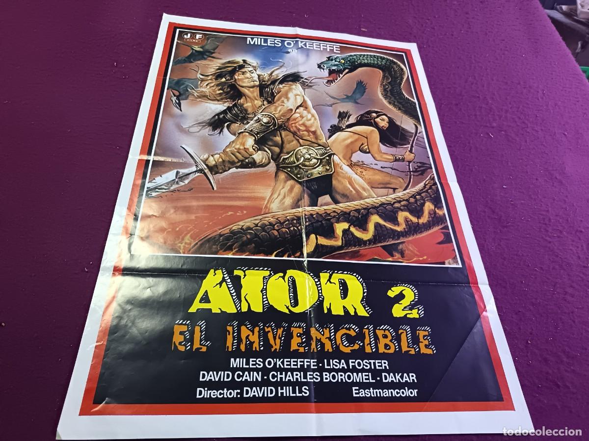 Cine: CC19, Cartel de Cine Gran Formato, Ator 2: El Invencible, unos 100 x 70 cms.