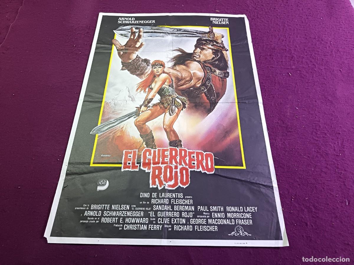 Cine: CC27, Cartel de Cine Gran Formato, El Guerrero Rojo, unos 100 x 70 cms.