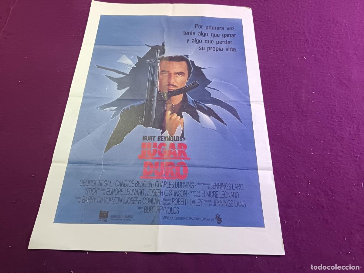 Cine: CC28, Cartel de Cine Gran Formato, Jugar Duro, unos 100 x 70 cms.