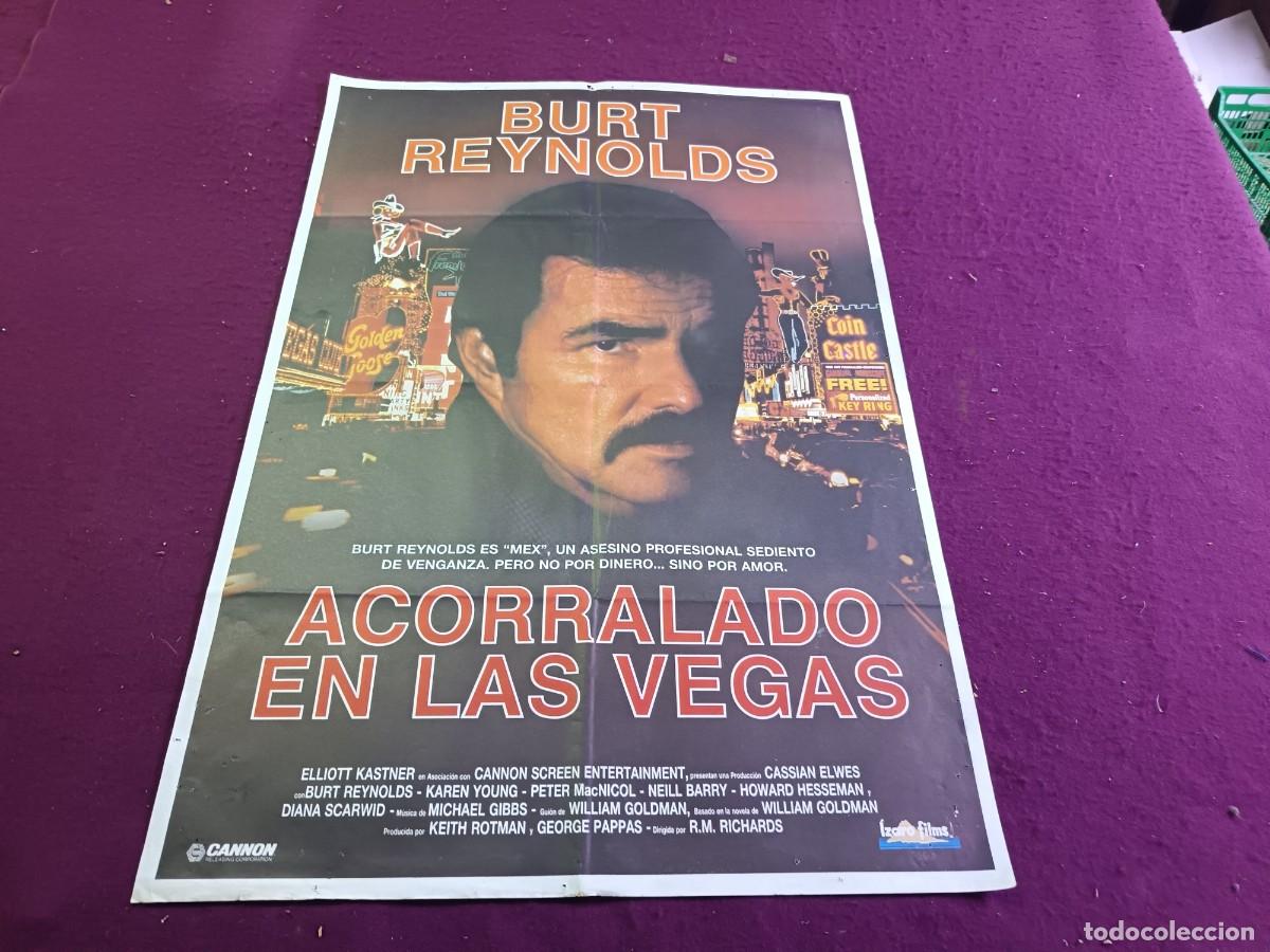 Cine: CC32, Cartel de Cine Gran Formato, Acorralado en Las Vegas, unos 100 x 70 cms.