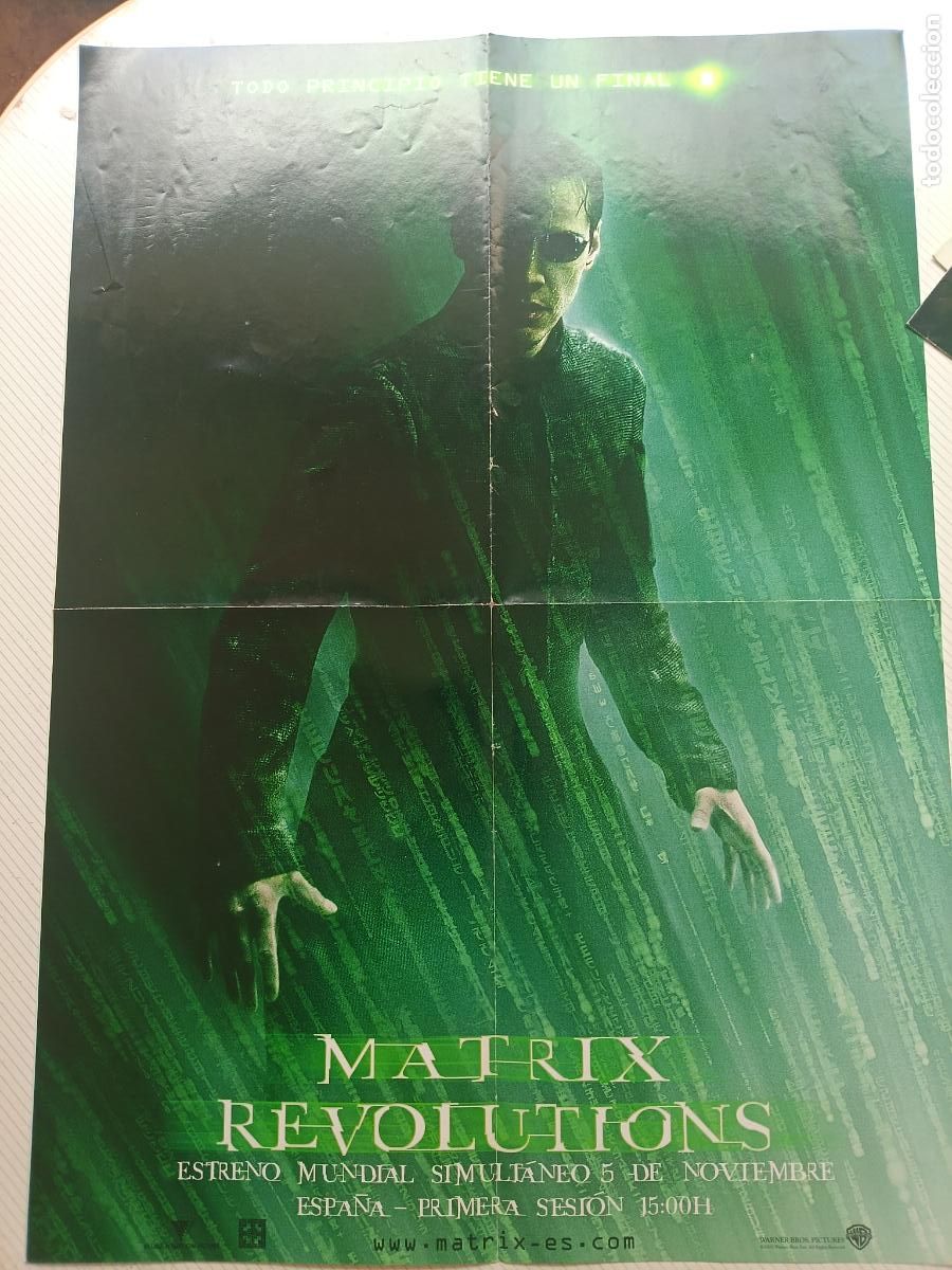 Cine: MATRIX REVOLUTIONS POSTER ORIGINAL