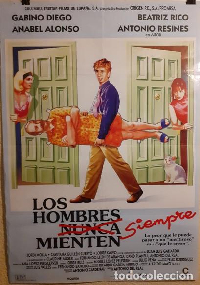 Cine: Cartel Cine Original - Los Hombres Siempre Mienten (1995)