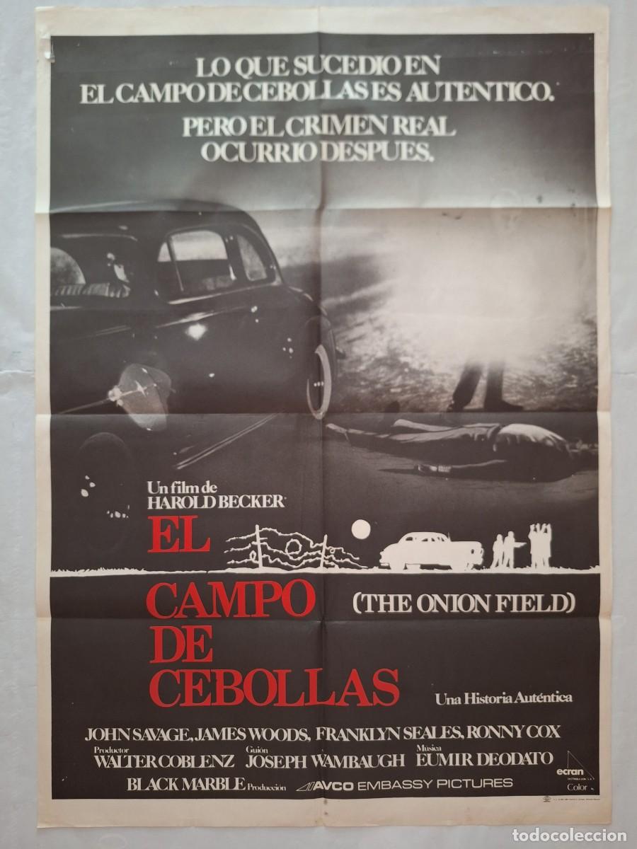 Cinema: ANTIGUO CARTEL CINE EL CAMPO DE CEBOLLAS A&Ntilde;O 1980 RV C-1542