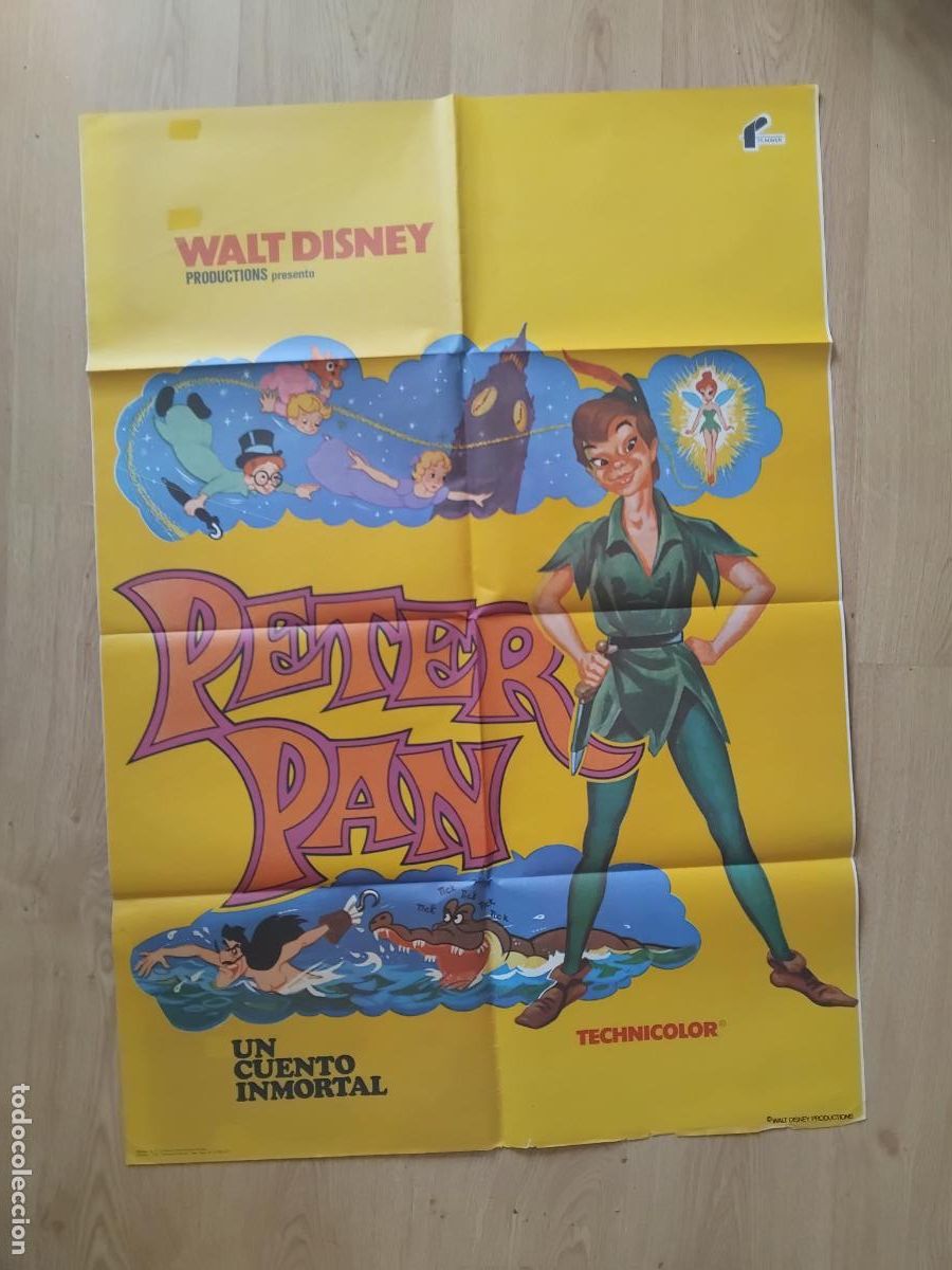 Cine: CARTEL DE CINE. PETER PAN. 1977. 100 X 70 cm.