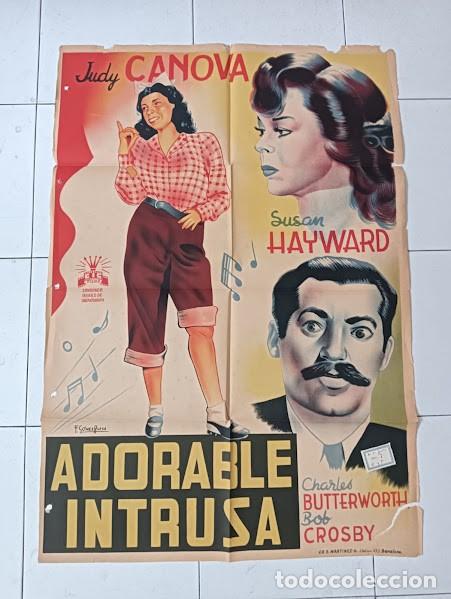Cine: SMP 2452 ADORABLE INTRUSA JUDY CANOVA SUSAN HAYWARD POSTER ORIGINAL 70X100 LITOGRAFIA
