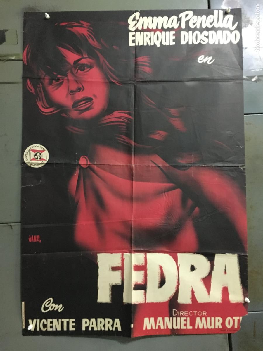 Cine: AFK46 FEDRA EMMA PENELLA VICENTE PARRA JANO POSTER ORIGINAL 70X100 ESTRENO LITOGRAFIA