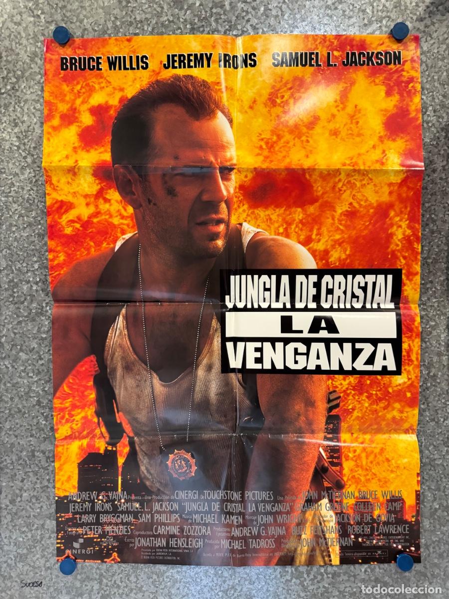 Cine: Jungla de cristal La Venganza, Bruce Willis, Jeremy Irons, A&ntilde;o 1995, POSTER ORIGINAL