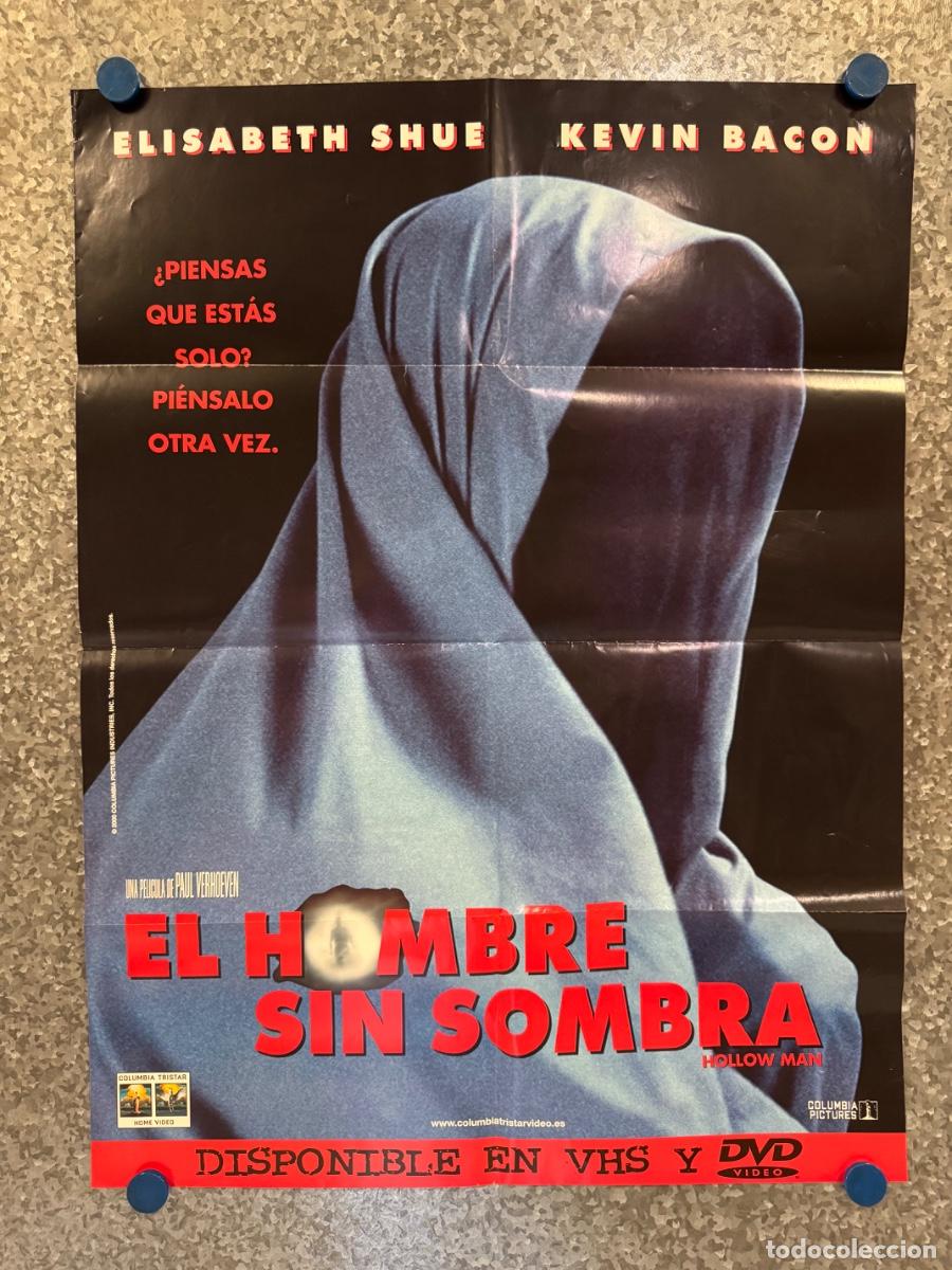 Cine: El hombre sin sombra, Elisabeth Shue, Kevin Bacon, POSTER ORIGINAL