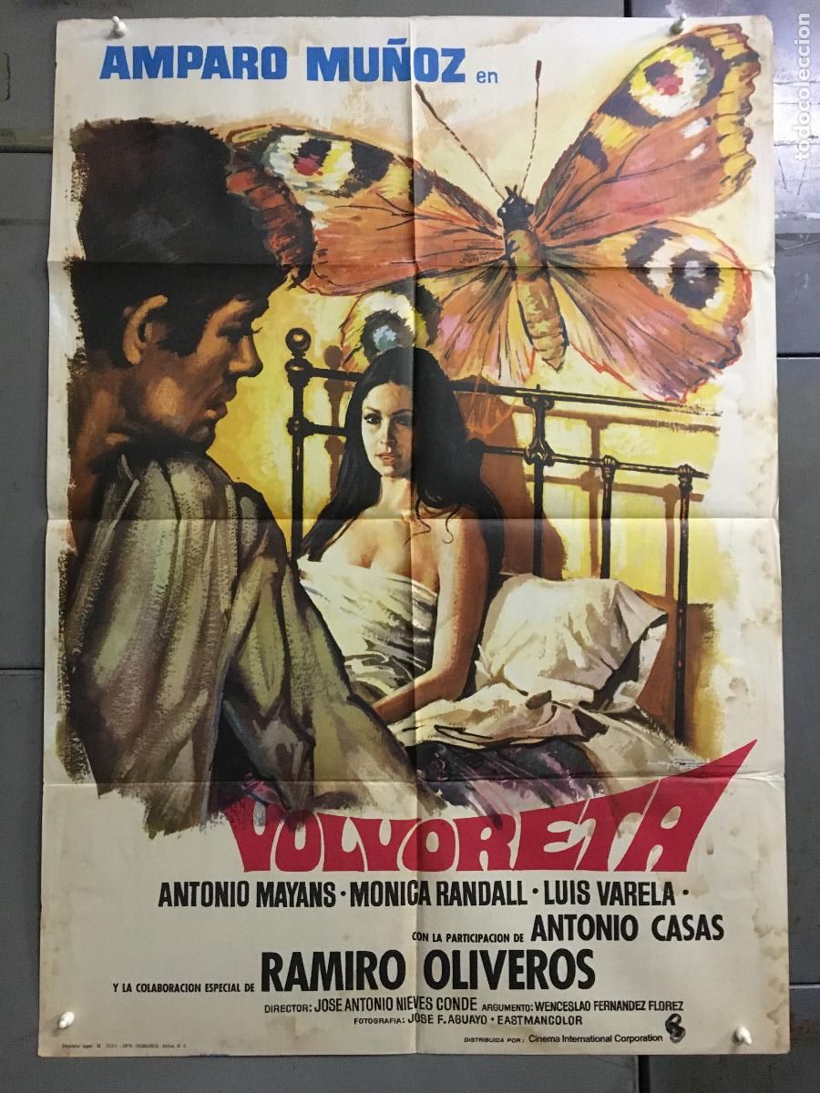 Cinema: ODC C150 VOLVORETA AMPARO MU&Ntilde;OZ NIEVES CONDE MAC POSTER ORIGINAL 70X100 ESTRENO