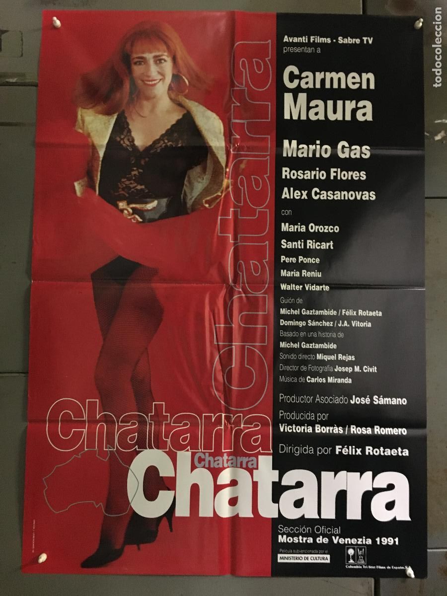 Cine: ODC C158 CHATARRA CARMEN MAURA MARIO GAS FELIX ROTAETA POSTER ORIGINAL 70X100 ESTRENO