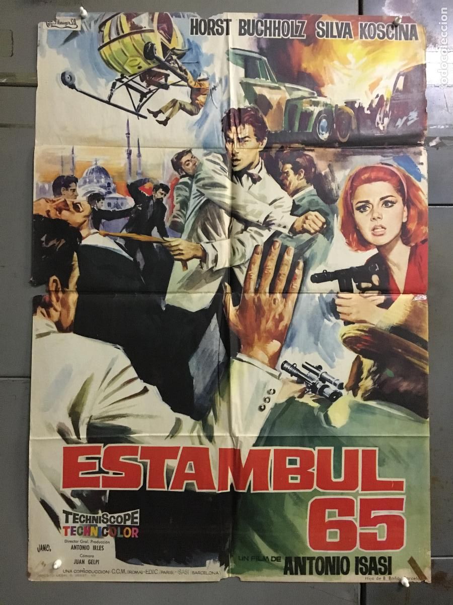 Cine: ODC C159 ESTAMBUL 65 ISASI SYLVA KOSCINA HORST BUCHHOLZ POSTER ORIGINAL 70X100 ESTRENO