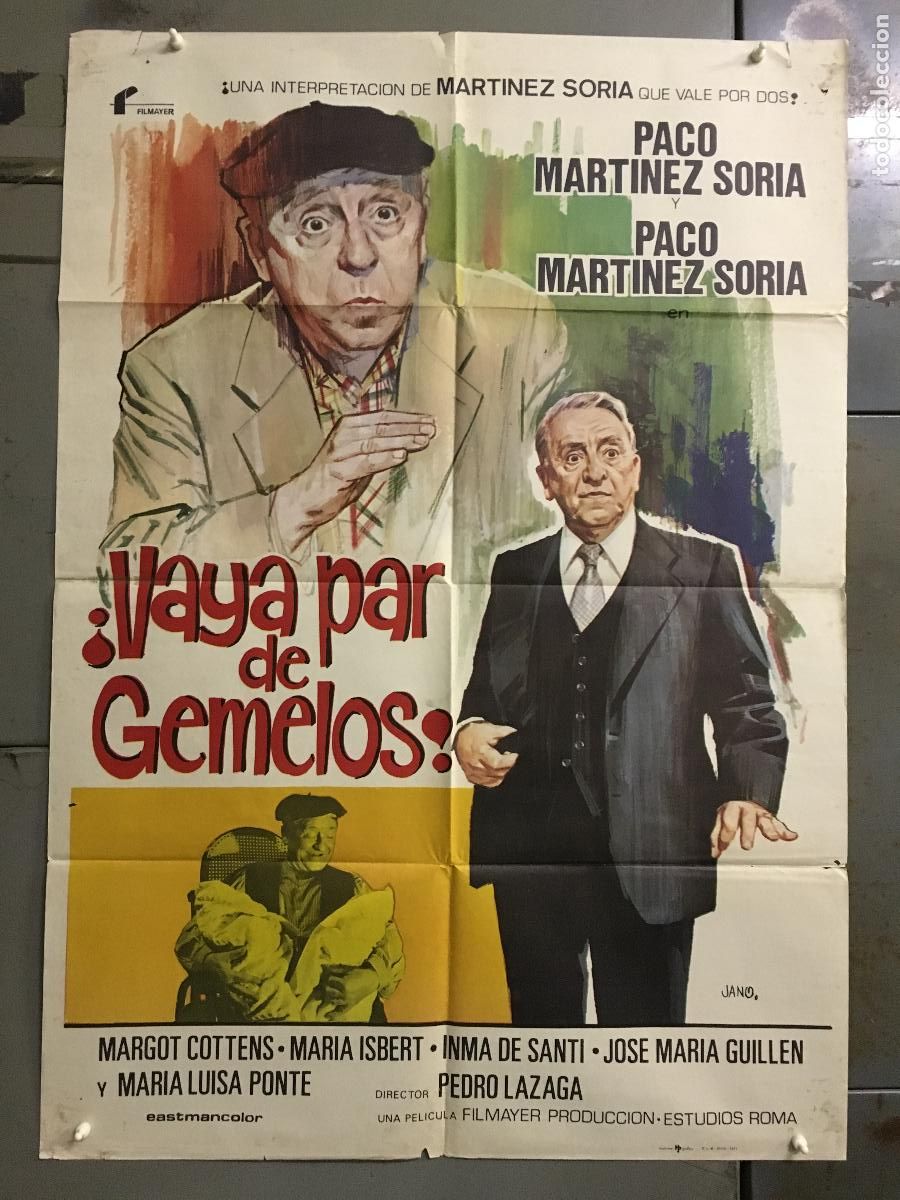 Cinema: ODC C163 VAYA PAR DE GEMELOS PACO MARTINEZ SORIA POSTER ORIGINAL 70X100 ESTRENO