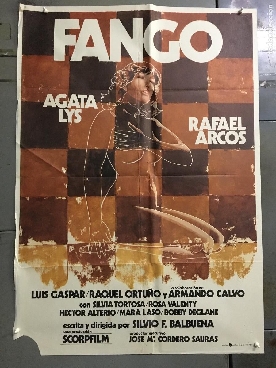 Cine: ODC C167 FANGO AGATA LYS RAFAEL ARCOS POSTER ORIGINAL 70X100 ESTRENO