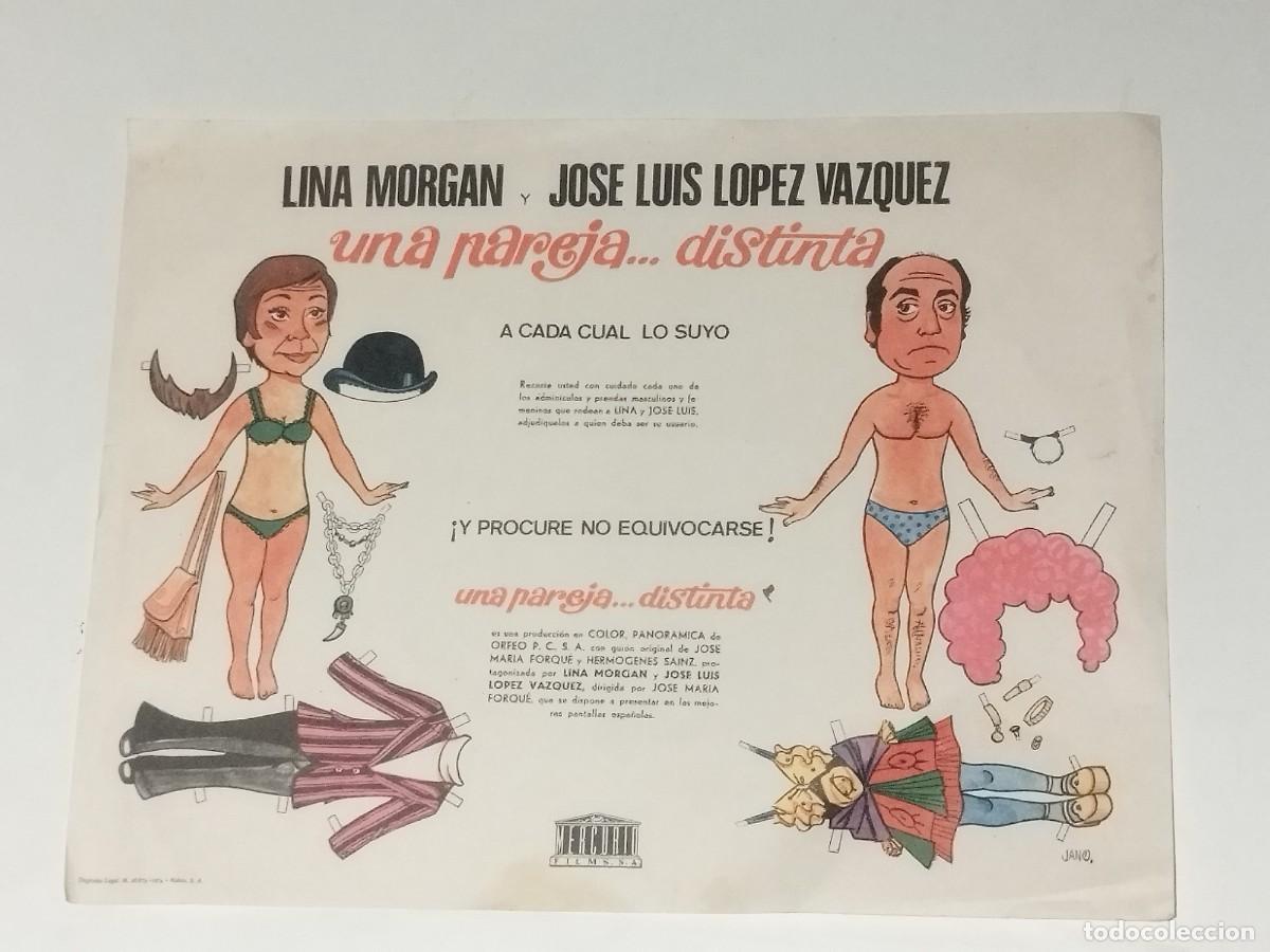 Cinema: UNA PAREJA DISTINTA PROGRAMA RECORTABLE MERCURIO CINE ESPA&Ntilde;OL LINA MORGAN JOSE LUIS LOPEZ VAZQUEZ