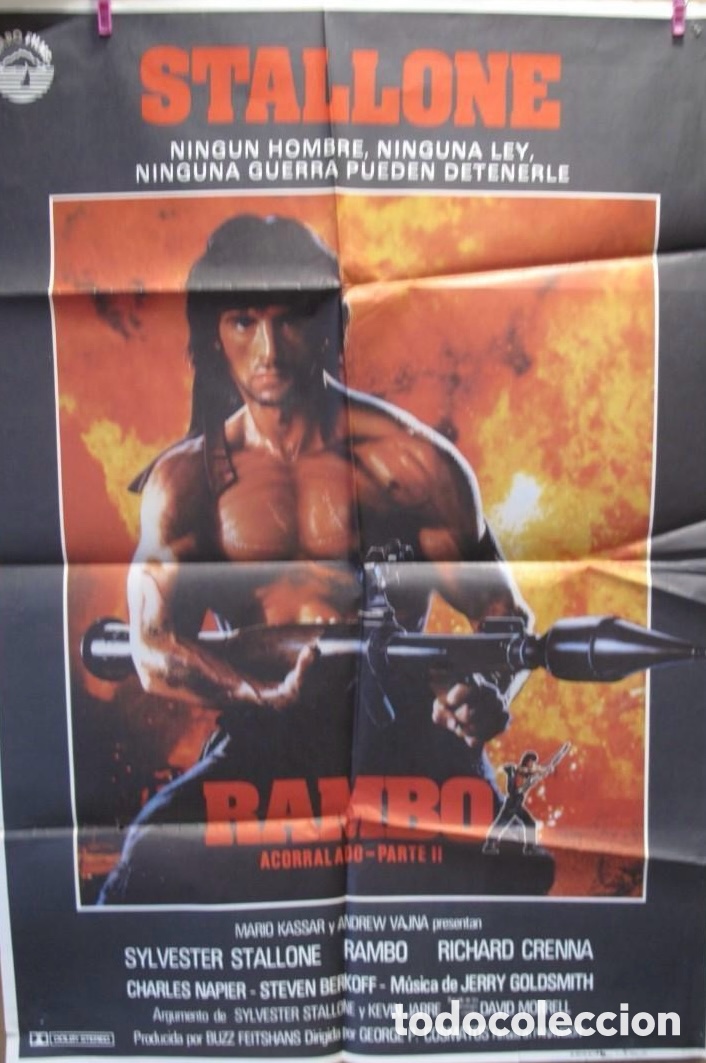 Cine: CARTEL DE CINE. RAMBO