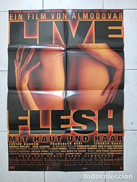 Cinema: EPX 0264 CARNE TREMULA PEDRO ALMODOVAR POSTER ORIGINAL ALEMAN 60X84