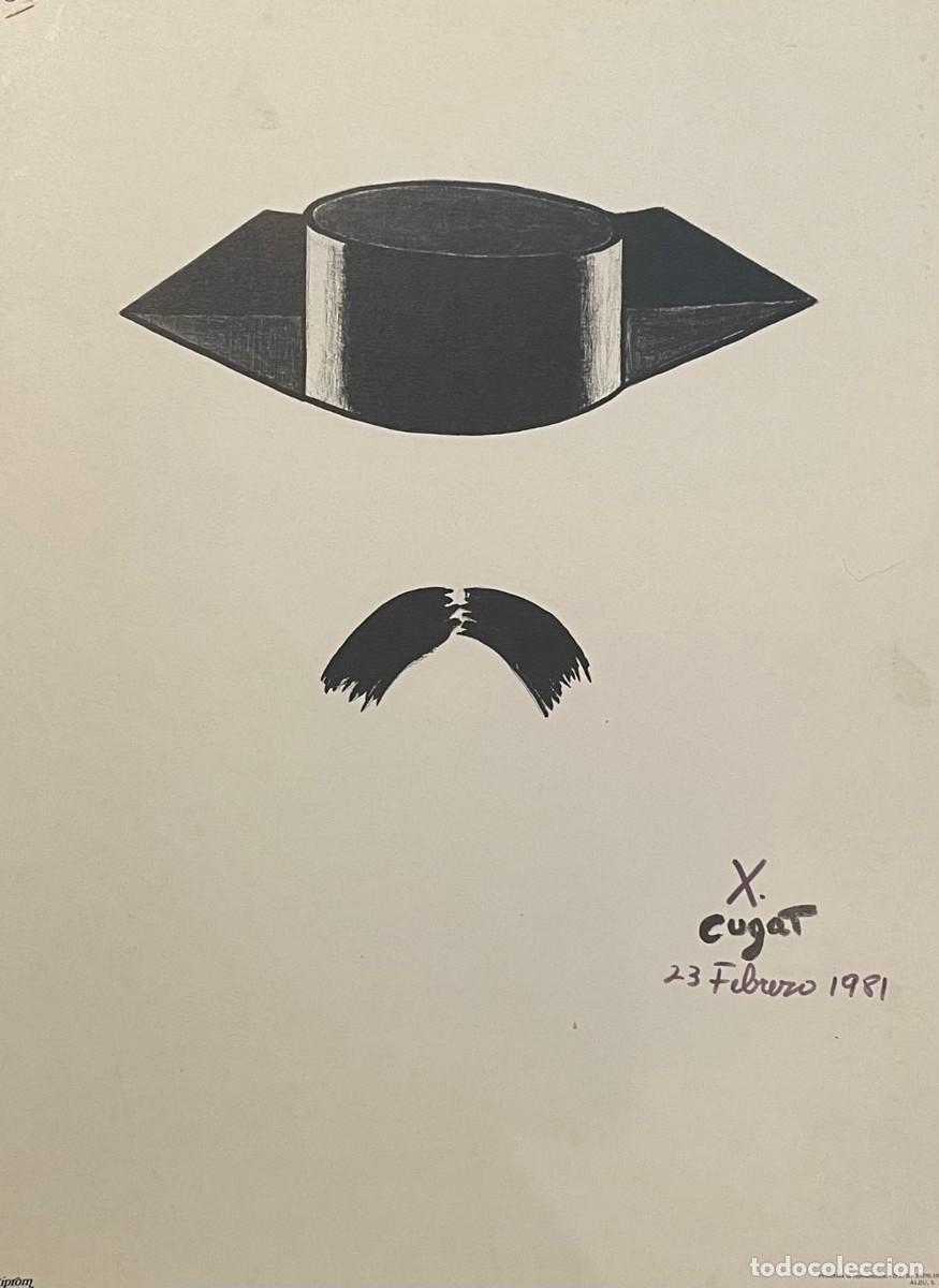 Cine: Cartel del artista gallego Xavier Cugat (1900-1990), titulado &rdquo;Tricornio y bigote&rdquo;, firmado en 1981