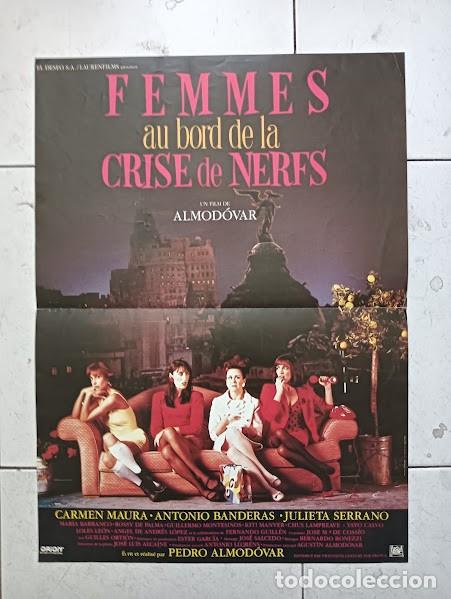 Cinema: EPX 0390 MUJERES AL BORDE DE UN ATAQUE DE NERVIOS PEDRO ALMODOVAR POSTER ORIGINAL FRANCES 38X52