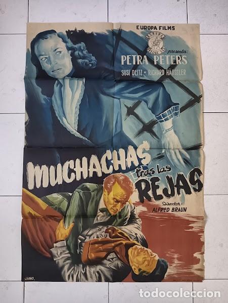 Cinema: SMP 2457 MUCHACHAS TRAS LAS REJAS PETRA PETERS JANO POSTER ORIGINAL ESTRENO 70X100 LITOGRAFIA