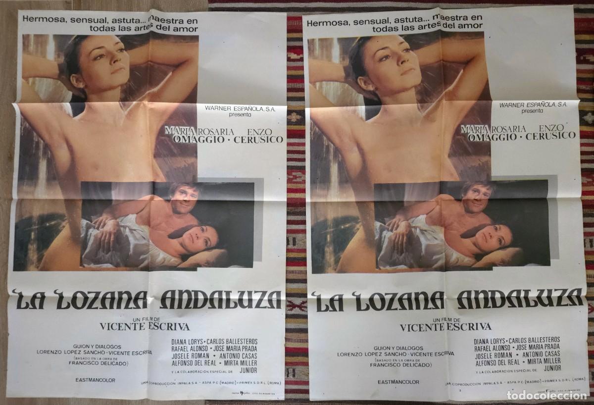 Cine: LA LOZANA ANDALUZA: 2 Carteles Originales (1979) + Set Completo 12 Fotocromos. Joya de Colecci&oacute;n