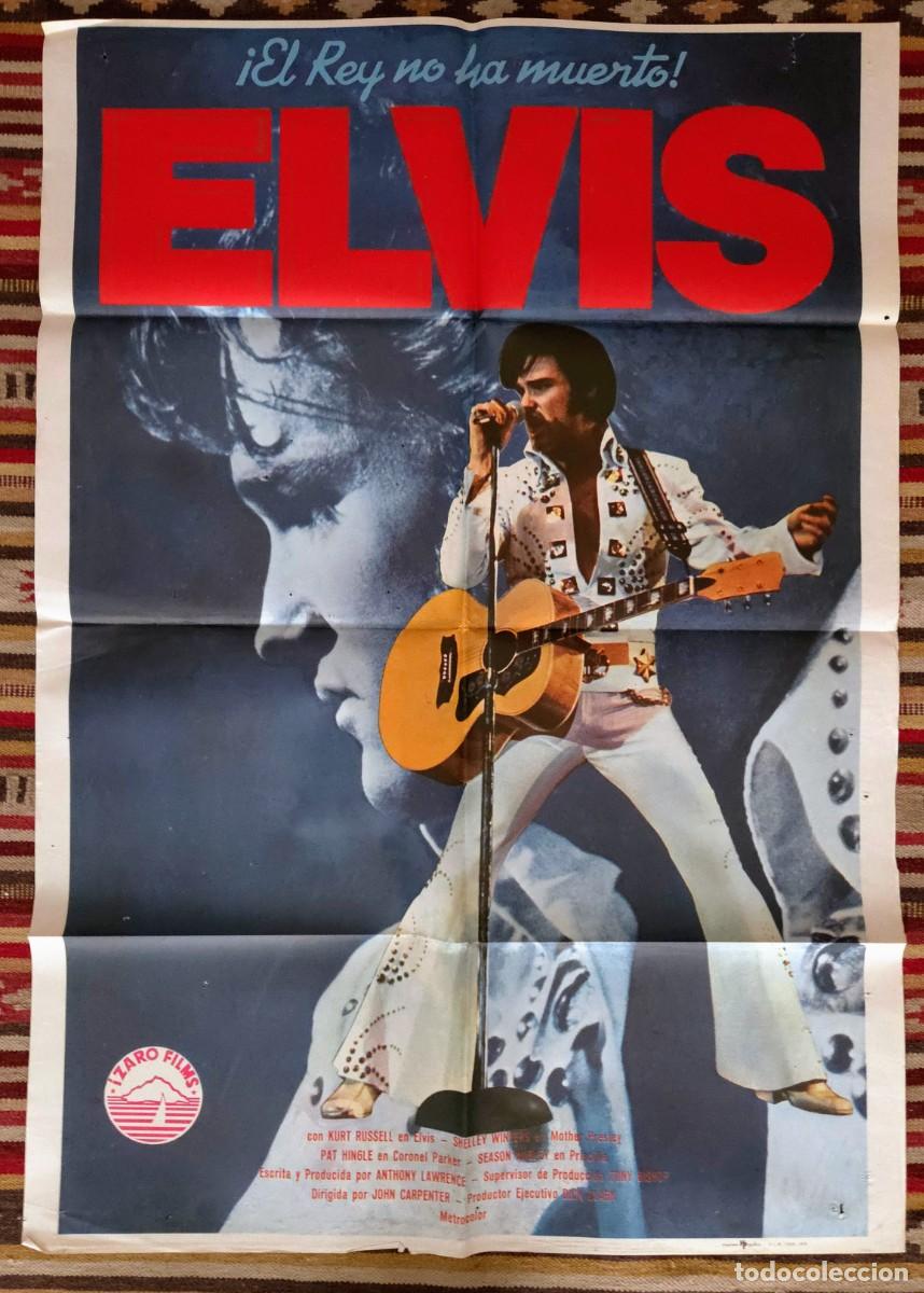 Cine: ELVIS (1979) lote original: cartel + 9 fotocromos con Kurt Russell