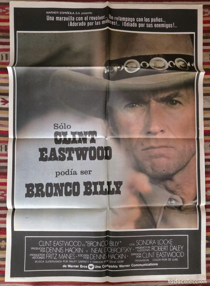 Cine: Bronco Billy 1980 original &ndash; cartel + kit completo de 12 fotocromos sin exponer