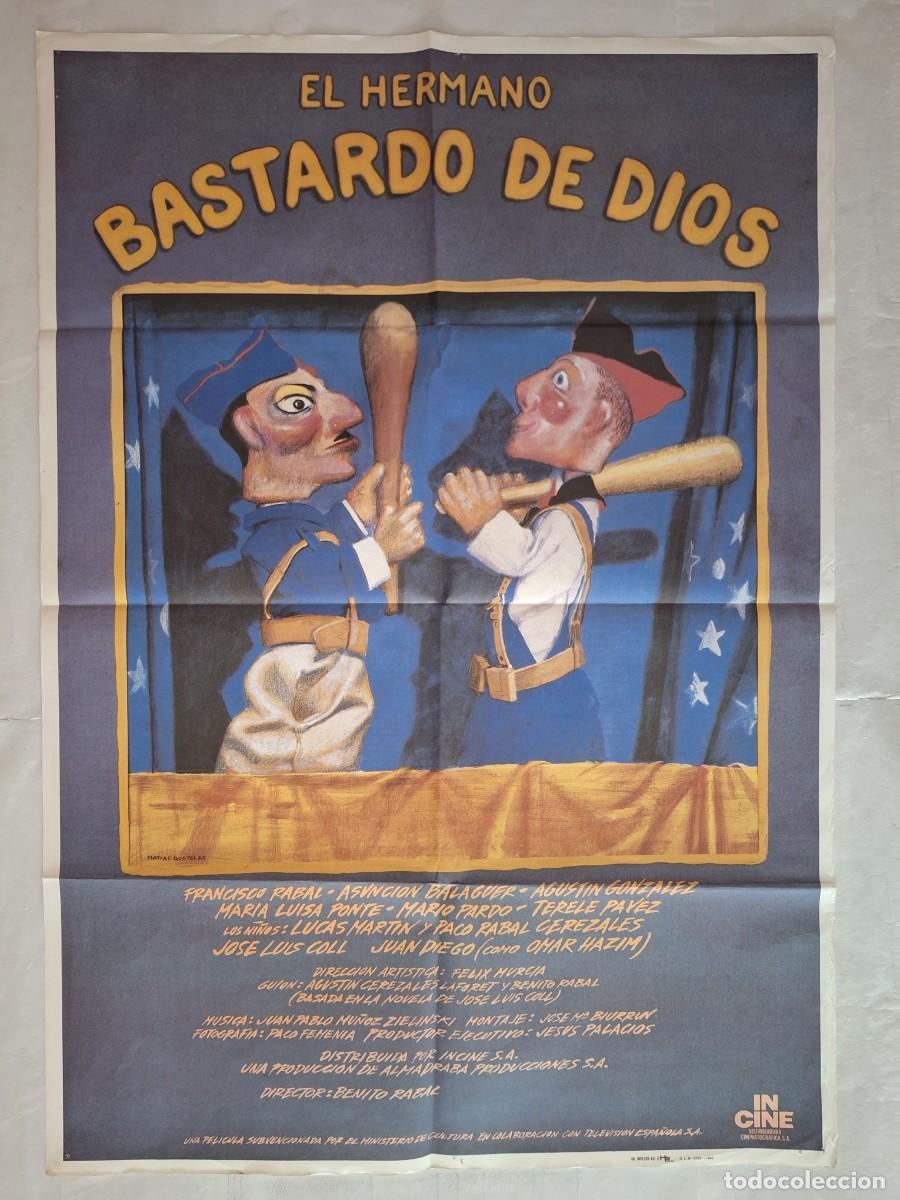 Cinema: ANTIGUO CARTEL CINE EL HERMANO BASTARDO DE DIOS FRANCISCO RABAL A&Ntilde;O 1986 RV C-1557